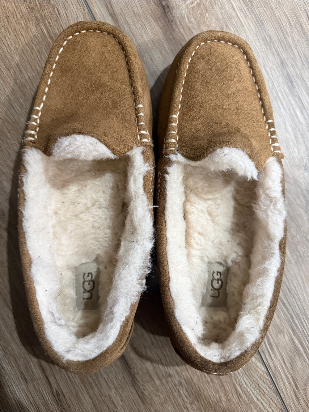 UGG Women's Ansley Slippers Slip On Shoes Suede Chestnut Women's Size 9